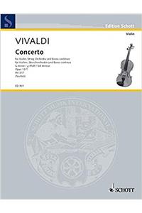 CONCERTO G MINOR OP 121 RV 317 PV 343
