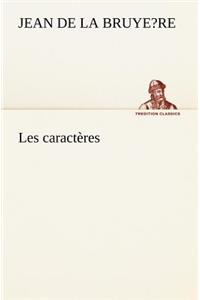 Les caractères