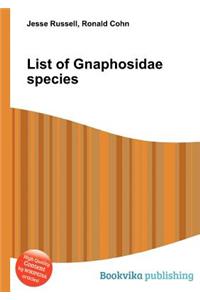 List of Gnaphosidae Species