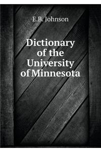 Dictionary of the University of Minnesota