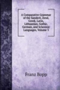 Comparative Grammar of the Sanskrit, Zend, Greek, Latin, Lithuanian, Gothic, German, and Sclavonic Languages, Volume 3