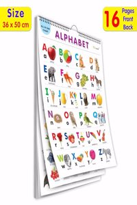 English Chart For Kids (16 Charts ) 36 x 50 cm - Children Spiral Wall Picture Chart