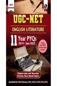 PW UGC-NET English Literature PYQ 11 Years (2014-25) Latest June 2025 Paper Covered (Paperback, PW)