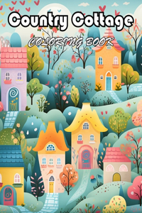 Country Cottage Coloring Book For Adults