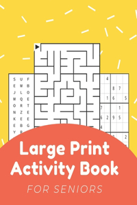 Large Print Activity Book For Seniors