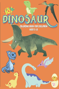 Dinosaur Coloring book for Children ages 5-8