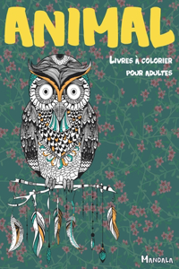 Livres à colorier pour adultes - Mandala - Animal