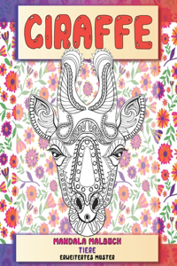 Mandala Malbuch - Erweitertes Muster - Tiere - Giraffe