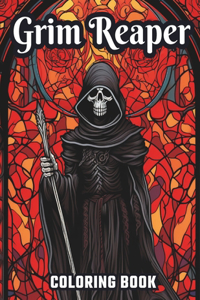 Large Print Grim Reaper Coloring Book
