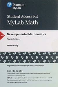 Mylab Math with Pearson Etext -- 24 Month Standalone Access Card -- For Developmental Math