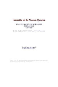 Samantha on the Woman Question (Webster's Chinese Simplified Thesaurus Edition)