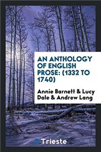 Anthology of English Prose