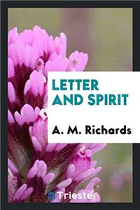 Letter and Spirit