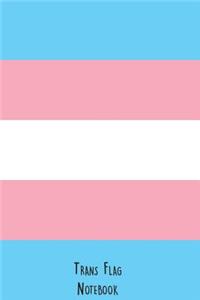 Trans Flag Notebook