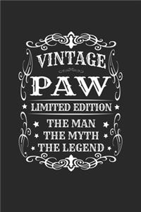 Vintage Paw Limited Edition The Man Myth The Legend