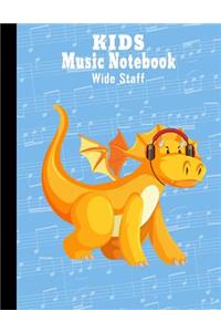 Kids Music Notebook Wide Staff