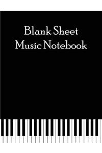 Blank Sheet Music Notebook
