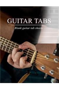 Blank guitar tab sheet