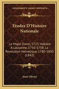 Etudes D'Histoire Nationale