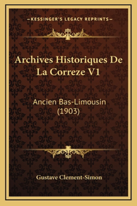 Archives Historiques De La Correze V1