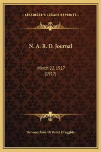 N. A. R. D. Journal