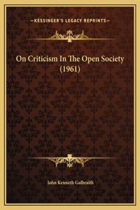 On Criticism In The Open Society (1961)