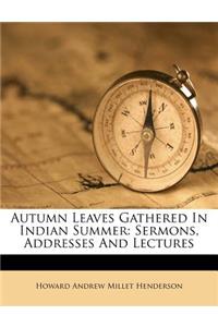 Autumn Leaves Gathered in Indian Summer