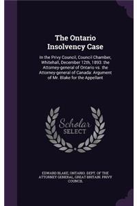 The Ontario Insolvency Case