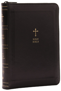 KJV Compact Bible W/ 43,000 Cross References, Black Leathersoft with Zipper, Red Letter, Comfort Print: Holy Bible, King James Version