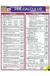 Pre-Calculus Quick Study Reference Guide