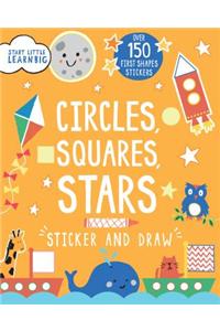 Circles, Squares, Stars Stickers and Draw