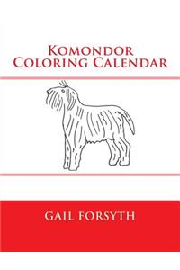 Komondor Coloring Calendar
