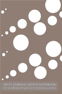 Nifty Cornell Notes Notebook 120 Numbered Pages with Personal Index