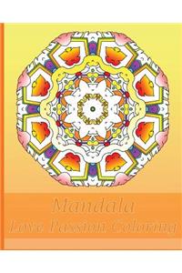 Love Passion Mandala Coloring