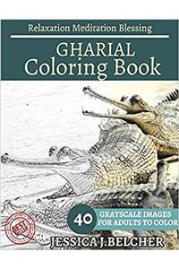 Gharial Coloring Book for Adults Relaxation Meditation Blessing