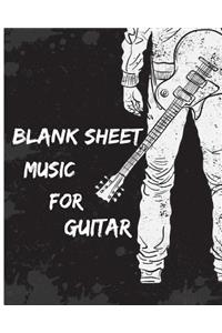 Blank Sheet Music For Guitar