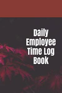 Daily Employee Time Log Book