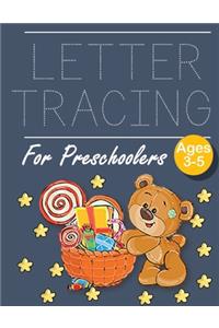 Letter Tracing for Preschoolers Bear with Gift