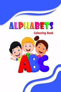Alphabets colouring book