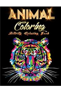 Animal Coloring Activity relaxing Book