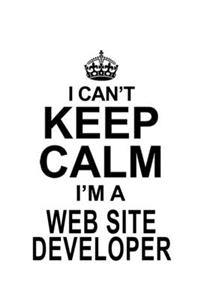I Can't Keep Calm I'm A Web Site Developer