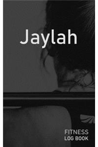 Jaylah: Blank Daily Fitness Workout Log Book - Track Exercise Type, Sets, Reps, Weight, Cardio, Calories, Distance & Time - Space to Record Stretches, Warmu