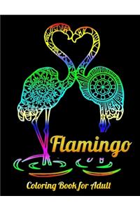 Flamingo Coloring Book for Adult