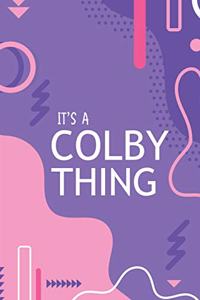 It's a Colby Thing