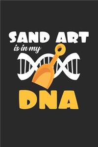 Sand art is in my DNA: 6x9 Sand Art - blank with numbers paper - notebook - notes