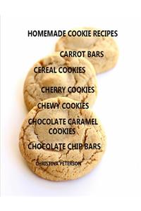 Homemade Cookie Recipes, Carrot Bars, Cereal Cookies, Cherry Cookies, Chewy Cokies, Chocolate Caramel Cookies, Chocolate Chip Bars: 32 Titles, Perfect desserts for specail occasions, Every recipe has space for notes