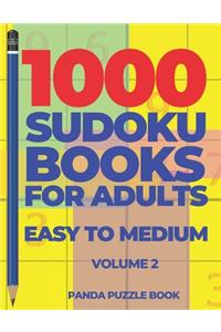 1000 Sudoku Books For Adults Easy To Medium - Volume 2