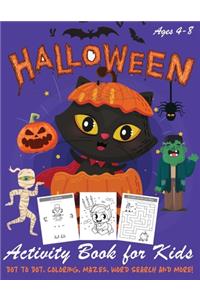 Halloween Activity Book for Kids
