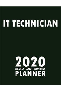 IT Technician 2020 Weekly and Monthly Planner