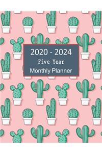 2020 - 2024 Five Year Monthly Planner